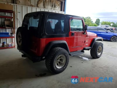 Trzecie zdjęcie samochodu z tyłu: 2000 JEEP WRANGLER / TJ SE VIN:1J4FA29P6YP735131 - miniatura