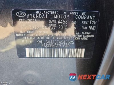 Zdjęcie 13 z 13 samochodu: 2026 HYUNDAI SONATA SEL SPORT VIN:KMHL64JA3TA543525 - miniatura