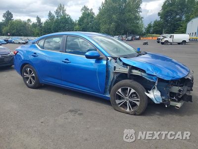 Czwarte zdjęcie samochodu z boku: 2021 NISSAN SENTRA SV VIN:3N1AB8CV2MY297842 - miniatura