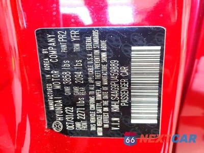 Zdjęcie 12 z 12 samochodu: 2023 HYUNDAI ELANTRA SEL VIN:KMHLS4AG9PU459889 - miniatura