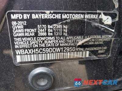 Zdjęcie 12 z 12 samochodu: 2013 BMW 528 XI VIN:WBAXH5C59DDW12950 - miniatura