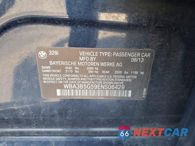 Zdjęcie 12 z 12 samochodu: 2014 BMW 328 XI SULEV VIN:WBA3B5G59ENS06429 - miniatura
