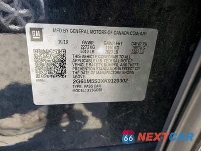 Zdjęcie 12 z 12 samochodu: 2019 CADILLAC XTS LUXURY VIN:2G61M5S3XK9120302 - miniatura
