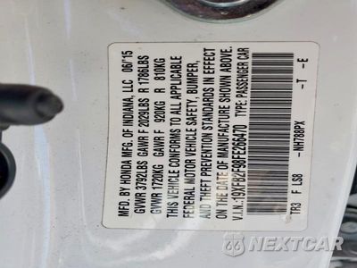 Zdjęcie 13 z 13 samochodu: 2015 HONDA CIVIC EXL VIN:19XFB2F98FE266470 - miniatura