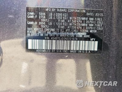 Zdjęcie 13 z 13 samochodu: 2022 SUBARU OUTBACK ONYX EDITION XT VIN:4S4BTGJD2N3221076 - miniatura