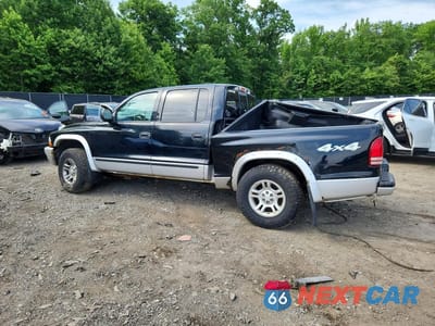 Drugie zdjęcie samochodu z przodu: 2003 DODGE DAKOTA QUAD SLT VIN:1D7HG48N03S308614 - miniatura
