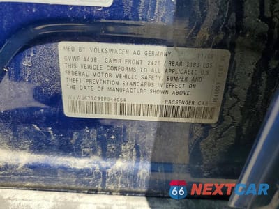 Zdjęcie 12 z 12 samochodu: 2009 VOLKSWAGEN PASSAT TURBO VIN:WVWJK73C99P048064 - miniatura