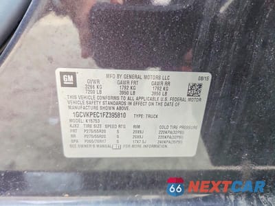Zdjęcie 12 z 12 samochodu: 2015 CHEVROLET SILVERADO K1500 VIN:1GCVKPEC1FZ395810 - miniatura