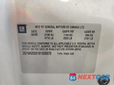 Zdjęcie 12 z 12 samochodu: 2015 CHEVROLET IMPALA LIMITED LS VIN:2G1WA5E34F1140193 - miniatura