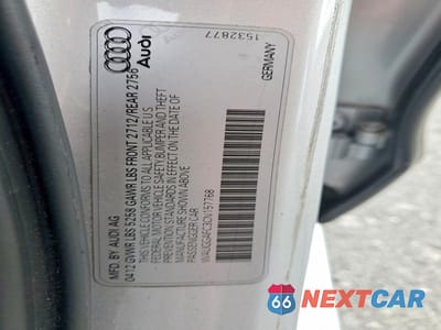 Zdjęcie 12 z 12 samochodu: 2012 AUDI A6 PREMIUM PLUS VIN:WAUGGAFC3CN157768 - miniatura