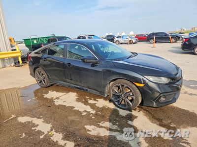 Czwarte zdjęcie samochodu z boku: 2020 HONDA CIVIC SPORT VIN:19XFC2F82LE017422 - miniatura
