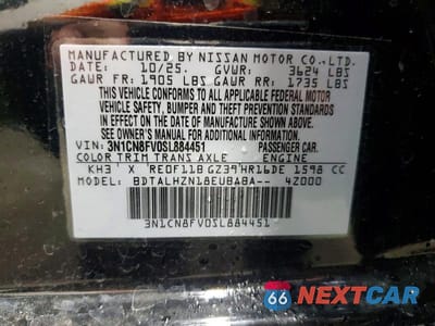 Zdjęcie 12 z 12 samochodu: 2025 NISSAN VERSA SR VIN:3N1CN8FV0SL884451 - miniatura