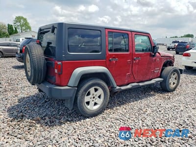 Trzecie zdjęcie samochodu z tyłu: 2012 JEEP WRANGLER UNLIMITED SPORT VIN:1C4BJWDG8CL141532 - miniatura