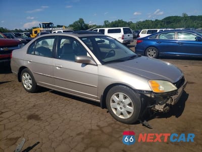 Czwarte zdjęcie samochodu z boku: 2002 HONDA CIVIC EX VIN:2HGES26782H509639 - miniatura