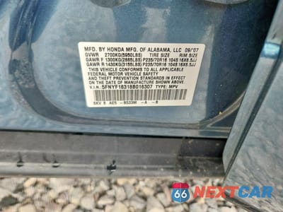 Zdjęcie 13 z 13 samochodu: 2008 HONDA PILOT SE VIN:5FNYF18318B016307 - miniatura