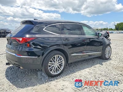 Trzecie zdjęcie samochodu z tyłu: 2023 ACURA MDX ADVANCE VIN:5J8YE1H81PL001477 - miniatura