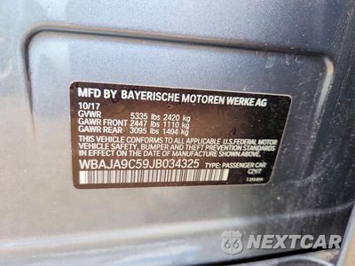 Zdjęcie 12 z 12 samochodu: 2018 BMW 530E VIN:WBAJA9C59JB034325 - miniatura