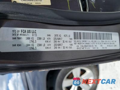 Zdjęcie 13 z 13 samochodu: 2015 JEEP COMPASS SPORT VIN:1C4NJDBB4FD393155 - miniatura