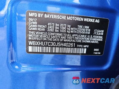 Zdjęcie 13 z 13 samochodu: 2018 BMW X1 SDRIVE28I VIN:WBXHU7C30J5H40261 - miniatura