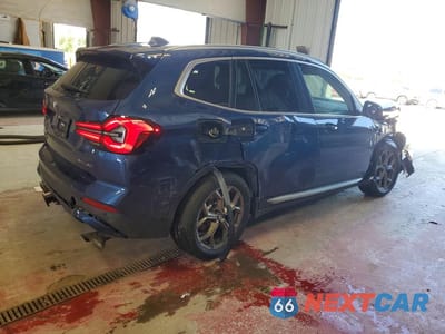 Trzecie zdjęcie samochodu z tyłu: 2022 BMW X3 XDRIVE30I VIN:5UX53DP05N9M40050 - miniatura