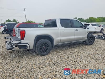 Trzecie zdjęcie samochodu z tyłu: 2021 GMC SIERRA K1500 ELEVATION VIN:1GTP9GEK9MZ387415 - miniatura
