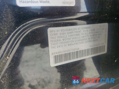 Zdjęcie 12 z 12 samochodu: 2011 VOLKSWAGEN CC SPORT VIN:WVWMN7AN8BE706368 - miniatura