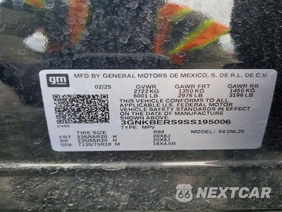 Zdjęcie 14 z 14 samochodu: 2025 CHEVROLET BLAZER RS VIN:3GNKBERS9SS195006 - miniatura