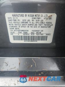 Zdjęcie 12 z 12 samochodu: 2011 INFINITI G37 SEDAN JOURNEY VIN:JN1CV6AP4BM506765 - miniatura