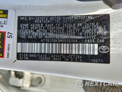 Zdjęcie 12 z 12 samochodu: 2021 TOYOTA CAMRY SE VIN:4T1G11BK9MU032164 - miniatura