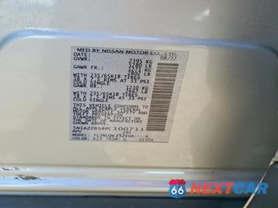 Zdjęcie 13 z 13 samochodu: 2023 NISSAN MURANO SV VIN:5N1AZ2BS4PC100711 - miniatura