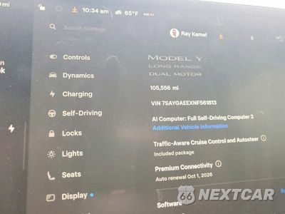 Zdjęcie 9 z 14 samochodu: 2022 TESLA MODEL Y VIN:7SAYGAEEXNF561813 - miniatura