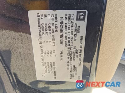 Zdjęcie 14 z 14 samochodu: 2007 CHEVROLET SUBURBAN C1500 VIN:1GNFC16037R216971 - miniatura
