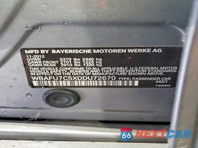 Zdjęcie 12 z 12 samochodu: 2013 BMW 535 XI VIN:WBAFU7C5XDDU72670 - miniatura