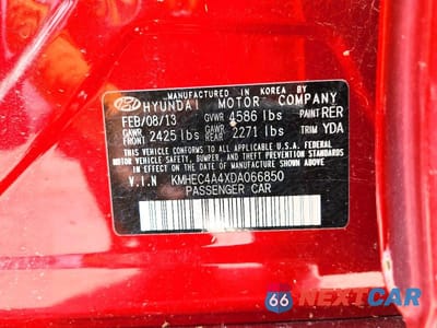 Zdjęcie 12 z 12 samochodu: 2013 HYUNDAI SONATA HYBRID VIN:KMHEC4A4XDA066850 - miniatura