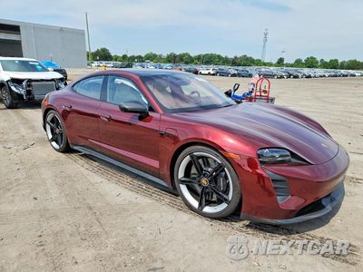 Czwarte zdjęcie samochodu z boku: 2023 PORSCHE TAYCAN TURBO VIN:WP0AC2Y15PSA52097 - miniatura