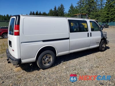 Trzecie zdjęcie samochodu z tyłu: 2006 GMC SAVANA G2500 DELIVERY VAN VIN:1GTGG29V961211754 - miniatura