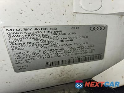 Zdjęcie 13 z 13 samochodu: 2025 AUDI Q5 PREMIUM 45 VIN:WA1GAAFY8S2020447 - miniatura