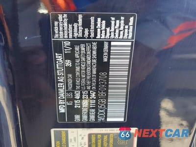 Zdjęcie 12 z 12 samochodu: 2011 MERCEDES-BENZ E 350 VIN:WDDKJ5GB1BF093708 - miniatura