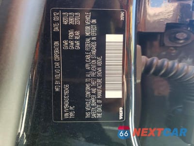 Zdjęcie 12 z 12 samochodu: 2012 VOLVO S80 3.2 VIN:YV1940AS1C1160456 - miniatura