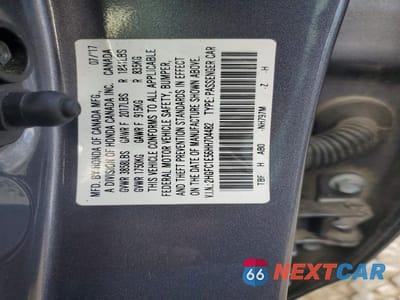 Zdjęcie 12 z 12 samochodu: 2017 HONDA CIVIC SI VIN:2HGFC1E56HH704482 - miniatura