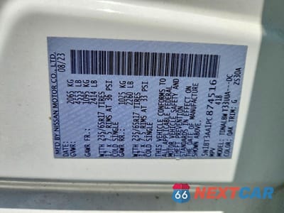 Zdjęcie 12 z 12 samochodu: 2023 NISSAN ROGUE S VIN:5N1BT3AA1PC874516 - miniatura