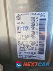 Zdjęcie 13 z 13 samochodu: 2025 NISSAN ROGUE SV VIN:5N1BT3BB3SC818982 - miniatura
