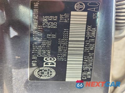 Zdjęcie 12 z 12 samochodu: 2011 TOYOTA MATRIX BASE VIN:2T1KU4EE3BC655531 - miniatura