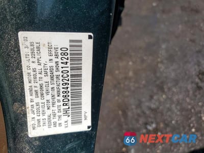 Zdjęcie 13 z 13 samochodu: 2002 HONDA CR-V LX VIN:JHLRD68492C014280 - miniatura