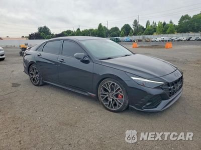 Czwarte zdjęcie samochodu z boku: 2022 HYUNDAI ELANTRA N BASE VIN:KMHLW4AK2NU002296 - miniatura