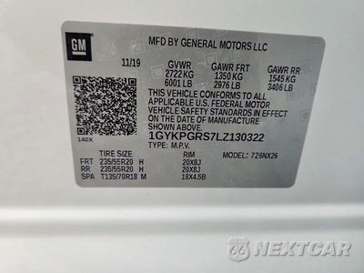 Zdjęcie 13 z 13 samochodu: 2020 CADILLAC XT6 SPORT VIN:1GYKPGRS7LZ130322 - miniatura