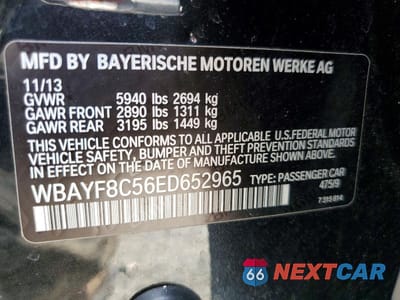 Zdjęcie 12 z 12 samochodu: 2014 BMW 750 LXI VIN:WBAYF8C56ED652965 - miniatura