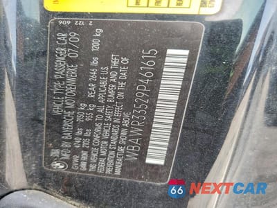 Zdjęcie 12 z 12 samochodu: 2009 BMW 328 I SULEV VIN:WBAWR33529P461615 - miniatura