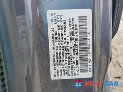 Zdjęcie 13 z 13 samochodu: 2018 HONDA ODYSSEY SE VIN:5FNRL5H36GB137028 - miniatura