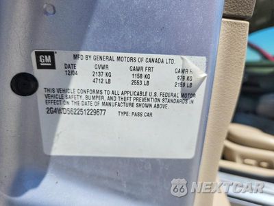 Zdjęcie 12 z 12 samochodu: 2005 BUICK LACROSSE CXL VIN:2G4WD562251229677 - miniatura